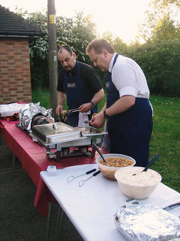Barbecue catering at your home, hog roast