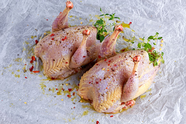 Oven ready partridges